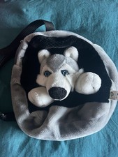 CARTABLE SAC À DOS PETIT CHIEN FAUSSE FOURRURE PR ÉCOLE MATERNELLE,CRÈCHE GOÛTER