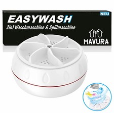 EASYWASH Machine À Laver Mobile Lave-Vaisselle Mini Voyage Camping