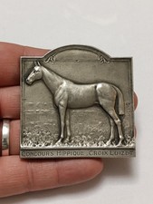 Médaille Bronze Argenté ou Argent Gallo Concours Hippique Croix Luizet 75,9 g