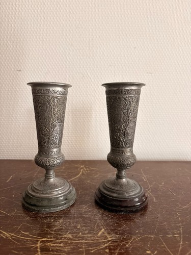 Ancien paire vase - vase, timbale