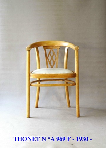 Fauteuil cuir thonet - fauteuil, a969