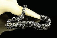 Gourmette 6 MM 750er Or 18 Carat Doré Argent Femmes Hommes