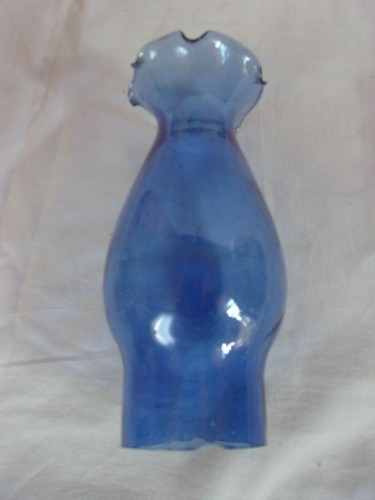 Verre bleu lampe - verre, de
