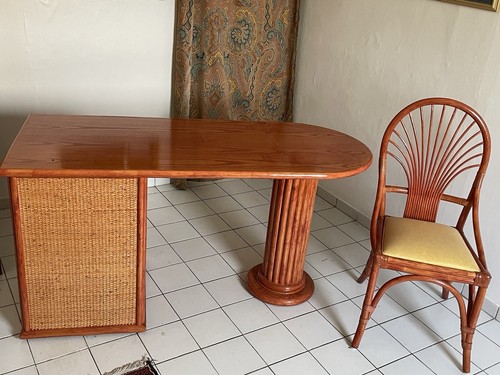 Bureau bois sa chaise - bois,