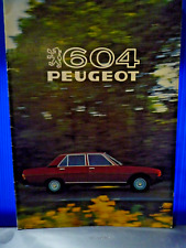 Peugeot 604 1981  brochure CATALOGUE prospekt original Pays Bas 16p