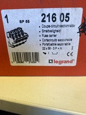 Porte-fusible 3P + N avec cassette de fusible 22 x 58 SP 58 LEGRAND 021605