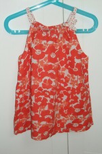 OKAIDI blouse été rouge orangé 8 ans