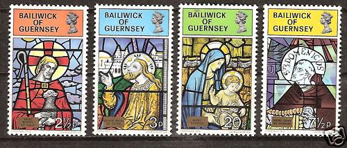 Guernsey 9 mnh christmas - guernsey, #