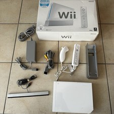 Console Nintendo Wii Blanche + Manette Wiimote + Câbles + Boîte D’origine