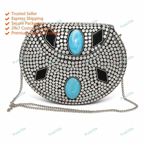 Sac main meenakari - main, stone