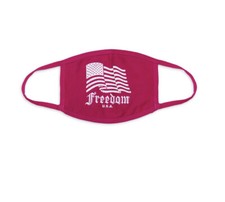 Pink “Freedom” Patriotic Mask
