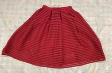 Jupe Rayures Ajourée Maje