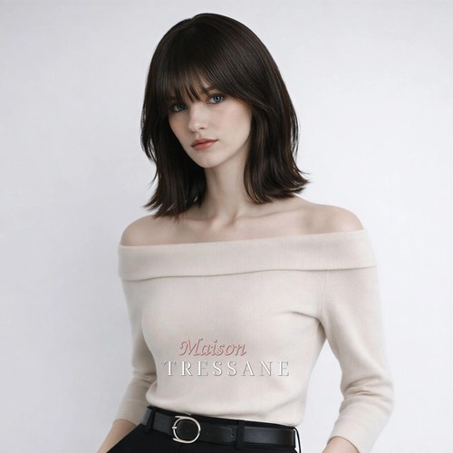 Perruque femme brun carré - perruque,
