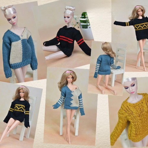 Pull pour figurine masculine