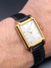 Very Rare - OMEGA - Tank Art Déco - Yellow Gold 18K - Cal. R17.8 - Circa 1944