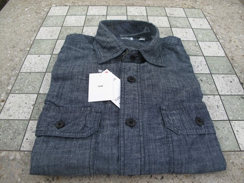 Uniqlo chambray dark navy - dark,