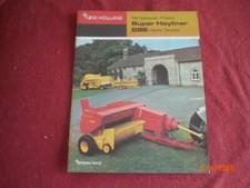 BROCHURE   PUBLICITAIRE   RAMASSEUSE  PRESSE  NEW  HOLLAND  SUPER  HAYLINER 286
