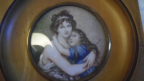 Peinture miniature scène - peinture, à