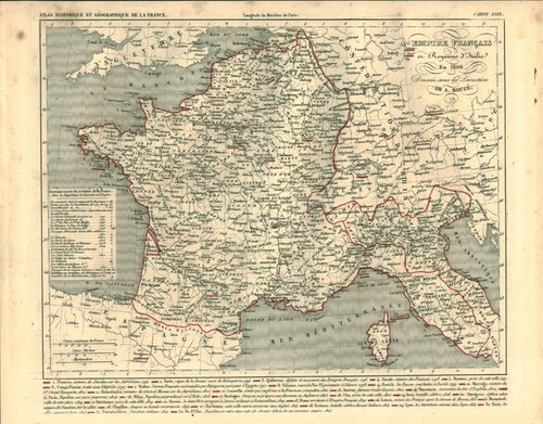 Gravure ancienne carte