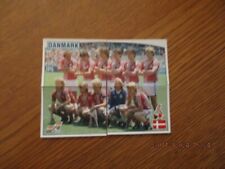 panini 4 vignettes euro 88 - DANMARK -  N°99-100-101-102