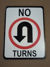 Wooden Decorative  No U Turns