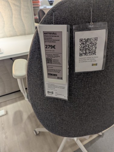 Chaise bureau ikea hattefjal