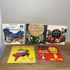 Lot 5 Vinyles 45T Livres-disques Et Disque Histoires Et Chansons