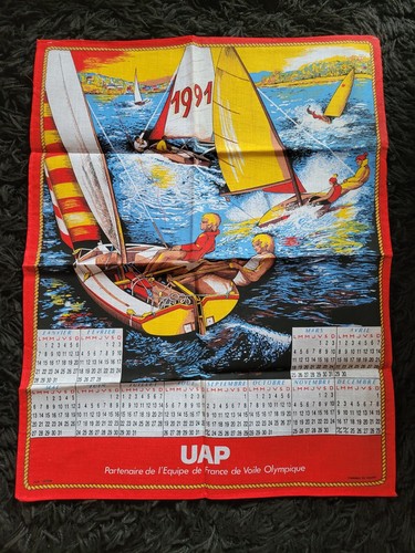 Torchon calendrier 1991 uap - torchon/calendrier,