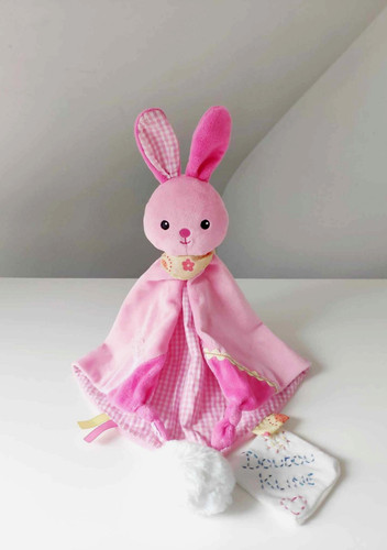 Doudou lapin rose - doudou,