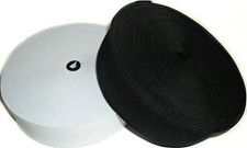 Haute Qualité Élastique Tissé , 5.1cm 50MM Large, Noir ou Blanc & Diff Longueurs