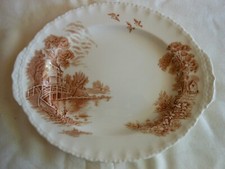 Plat de service ovale en