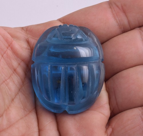 Scarabée égyptien verre - scarabée, en