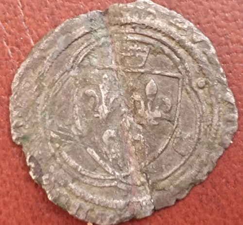Monnaie médiévale blanc - monnaie, à