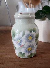 POT A MOUTARDE ANCIEN KG LUNEVILLE DECOR FLEURS DE POMMIER