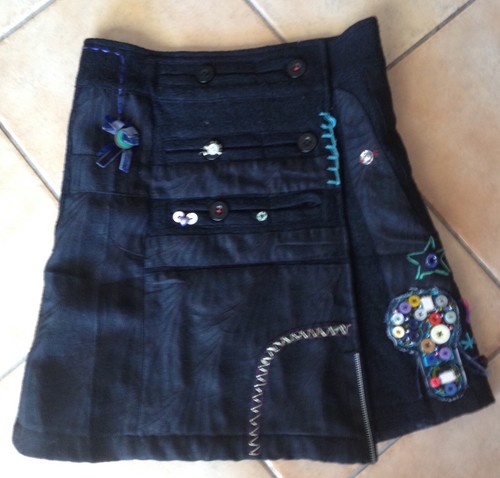 Jupe portefeuille desigual - portefeuille,