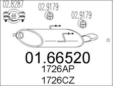 SILENCIEUX ARRIèRE PEUGEOT 406 COUPé 2.0 16V