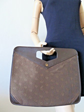 Sac / pochette en cuir fet toile Christian Dior  ,vintage .