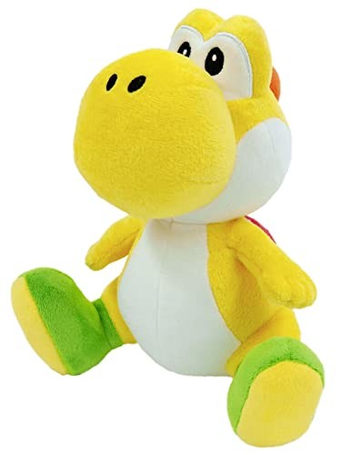 Peluche yoshi jaune super - jaune,
