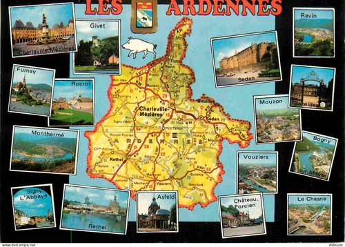 carte postal ardennes