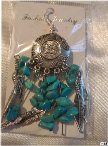Neuf parure collier boucles - +,