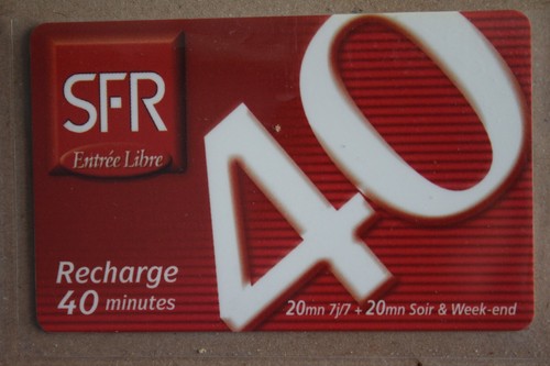 Telecarte sfr recharge 40 - -,