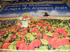 HOLLANDE POTAGER LEGUMES MOULIN A VENT affiche geante publicité 4*3m