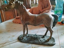 très ancien et magnifique bronze cheval  COLLECTION OBJET VITRINE hippisme trot
