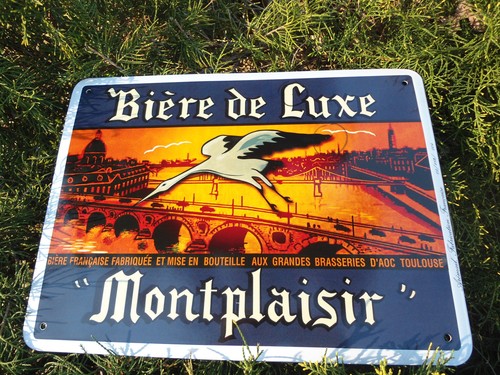 Plaque emaillee publicitaire - plaque,