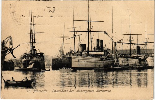 Cpa marseille paquebots des - cpa,