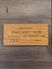 Plaque Bois Caisse De Vin