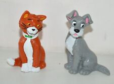 Lot 2 figurine ARISTOCHAT BELLE CLOCHARD WALT DISNEY BULLY 1982 Germany vintage
