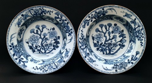 Pair antique chinese blue and - chinese,