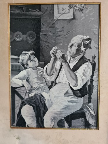Tableau soie tissée - soie,