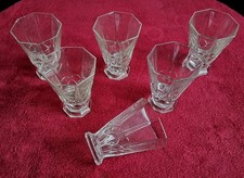 Lot de 6 Grands Verres à Eau ou Vin en Cristal ? ART DECO